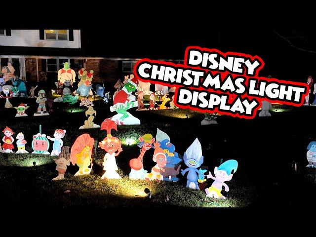 The Best Christmas Display in Ohio! Disney Characters come to life!