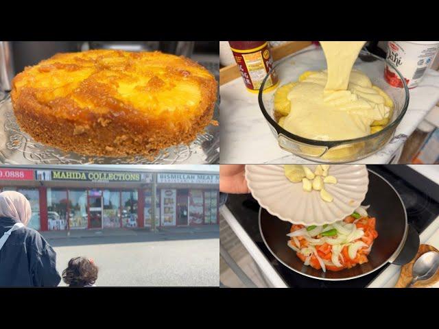 My Cozy Daily Routine |Soul Soothing Chicken Curry | Upside down Pineapple Cake