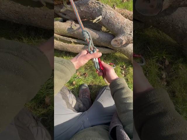 Catalyst hitch , lanyard adjuster #knots #climbing #climb #arb #tree #skills ￼