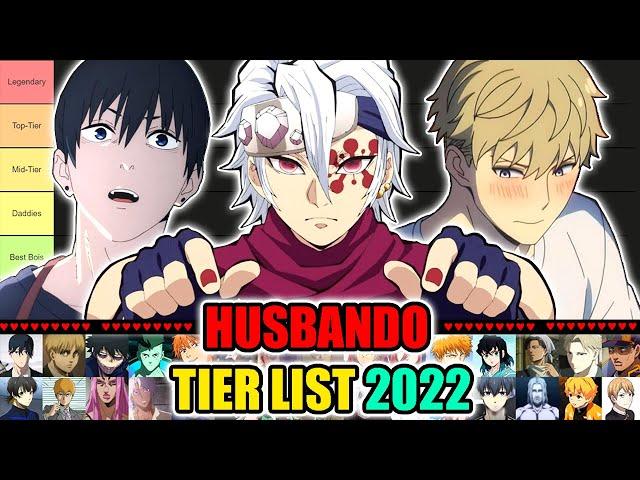 Husbando Tier List 2022