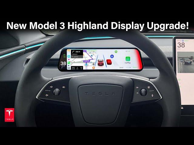 2024 Tesla Model 3 Highland Display with Visualization & Apple CarPlay Upgrade! #tesla