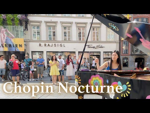 Street Piano Performance | Chopin - Nocturne in C Sharp Minor | YUKI PIANO