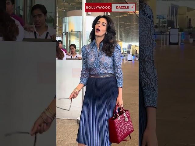 #Mallika Sherawat spotted at airport #MallikaSherawat #bollywooddazzle #StarsEverywhere