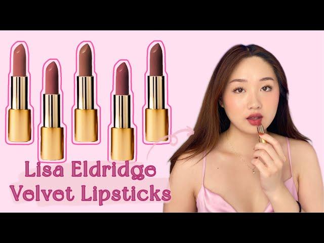 *NEW* LISA ELDRIDGE FALL 2021 VELVET LIPSTICKS + SEAMLESS SKIN FOUNDATION || Swatches & Review