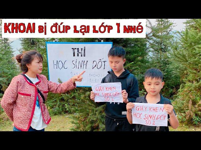 DTVN Vlog : (Tập 108) Bài học nhớ đời cho kẻ giám bắt nạt trẻ trâu ( KHOAI SẮN ĐI THI HỌC SINH DỐT )