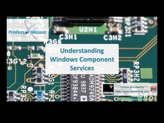 Understanding Windows Component Services - CompTIA A+ 220-802: 1.4