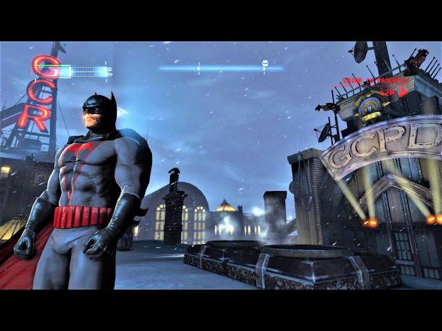 Batman Perfect Stealth (Gadgets) Takedowns & DeathStroke Boss Fight (New Gameplus)
