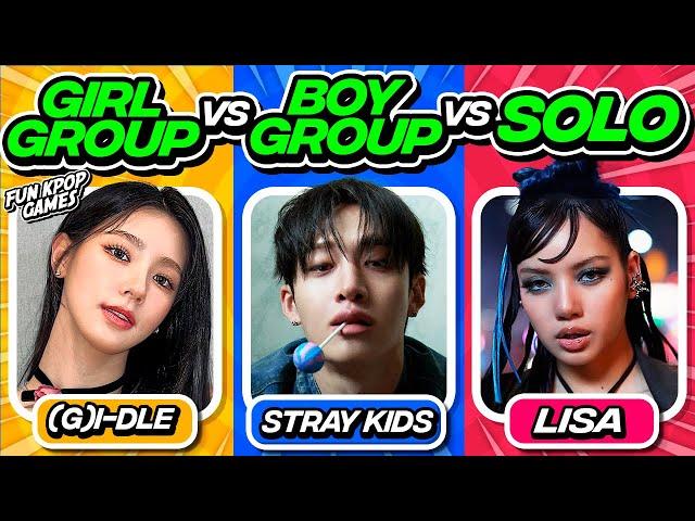 SAVE ONE KPOP SONG: GIRL GROUP vs BOY GROUP vs SOLO [ SAVE ONE DROP ONE ]- FUN KPOP GAMES 2024