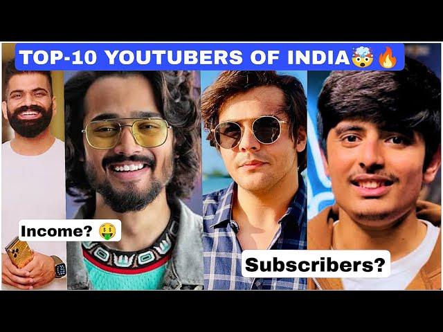 Top-10 youtubers of India in 2024|| Monthly income?|| subscribers? ||