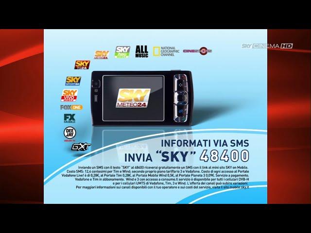 Promo Sky TV Mobile Gennaio 2009