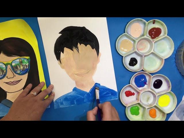 Bright Futures Self Portraits Grade 2 day 1 and 2