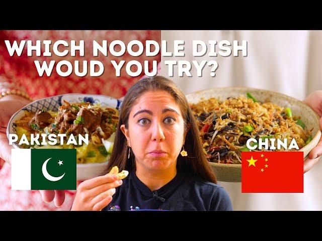 PAKISTANI Vs. CHINESE Noodles! | Pan Pals 