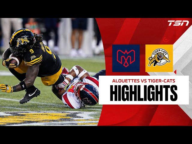 Montreal Alouettes vs. Hamilton Tiger-Cats | CFL HIGHLIGHTS WEEK 9