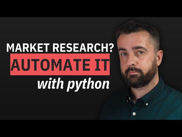 How to Scrape Data for Market Research (full project)