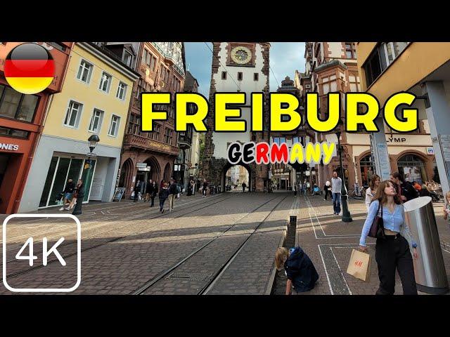 Freiburg im Breisgau, Germany 4K Walking Tour 