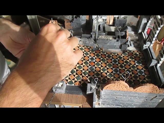 Domus project: Laying the marble floor