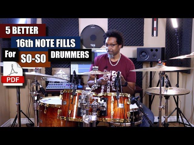 5 Better 16th Note Fills For So-So Drummers - Stick Like A Pro (w/ PDF)