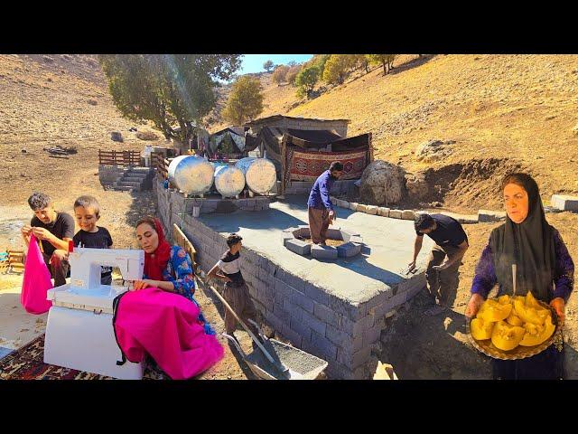 ️Amir & Milad Pour Concrete for Water Tank Platform | Ajav & Mahin Sew Pillows & Comforters