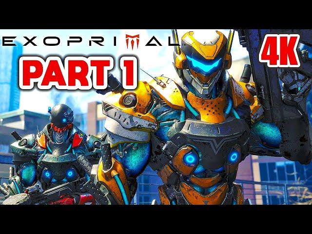 EXOPRIMAL Gameplay Part 1 Walkthrough (4K 60FPS) No Commentary Full Game Release