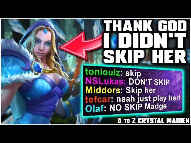 Thank God I Didn't SKIP HER! - Grubby learns Dota 2 - A to Z Challenge - Crystal Maiden