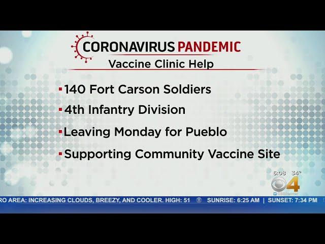 Fort Carson Soldiers Deploy For COVID-19 Vaccine Distribution