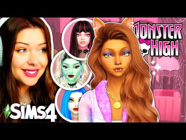 Creating MONSTER HIGH DOLLS in The Sims 4 CAS