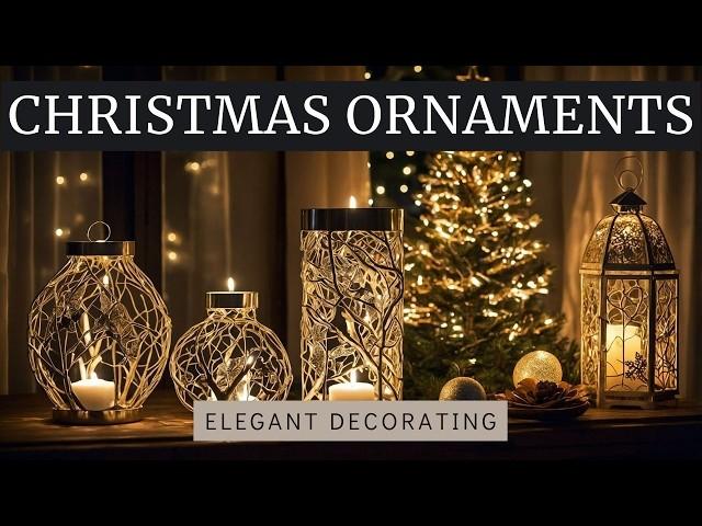 Christmas Ornaments Elegant Decorating Ideas 2024 | Transform Your Holiday Decor