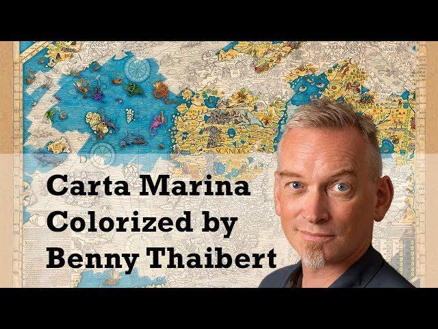 Carta Marina colorized by Benny Thaibert