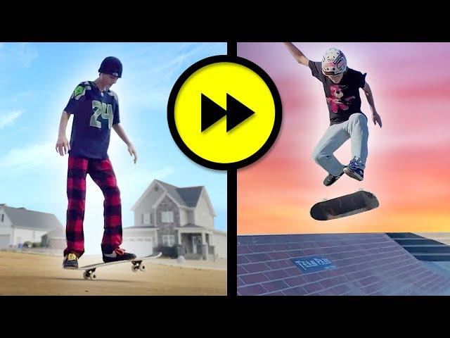 1 Year of Skateboarding Progression *SPEEDRUN*