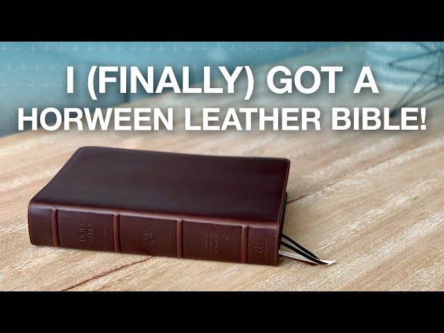 Unboxing a Horween Leather ESV Bible from Crossway