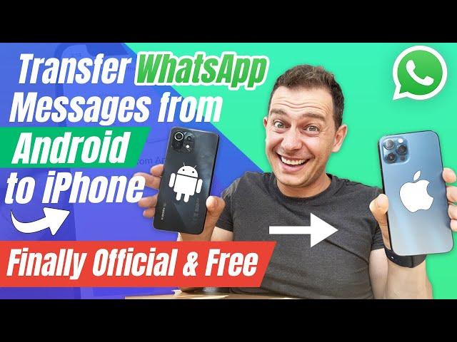 (NEW) How to Transfer WhatsApp Chat from Android to iPhone (Official Free) 2022