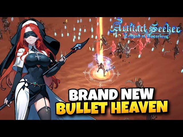 Brand New Bullet Heaven Roguelite with Waifus | Artifact Seeker Gameplay