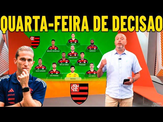 PRÉ JOGO | FILIPE LUIS TOMA DECISÃO NO FLAMENGO! QUARTA FERIA DE DECISÃO! GLOBO ESPORTE FLAMENGO!