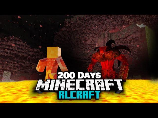 200 Days in Minecraft's hardest Modpack: RLCRAFT | Bad at the Game Edition