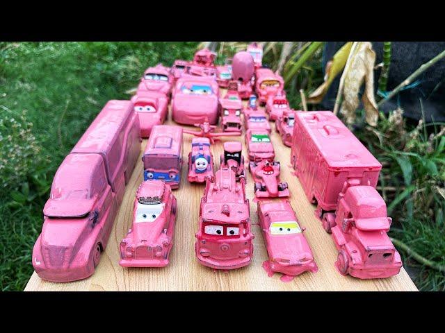 Clean up muddy minicars & disney car convoys! Play in the garden