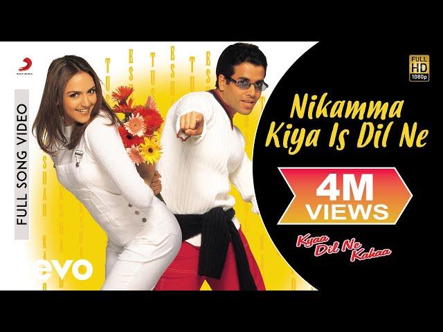 Nikamma Kiya Is Dil Ne Full Video - Kyaa Dil Ne Kahaa|Tusshar, Esha Deol|Shaan, Sanjivani