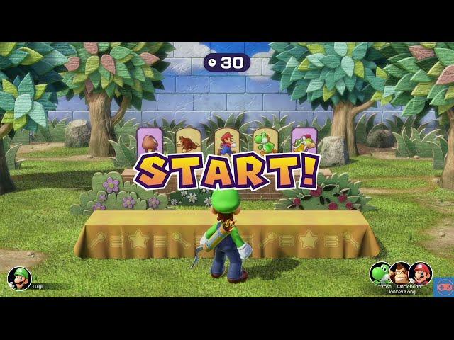 Mario Party Superstars - Archer-ival - Mario vs Luigi vs Donkey Kong vs Yoshi