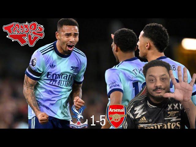 Crystal Palace 1-5 Arsenal | Troopz Reaction | 5 GOALS IN 2 GAMES FOR JESUS BUT WE STILL NEED A CF!!