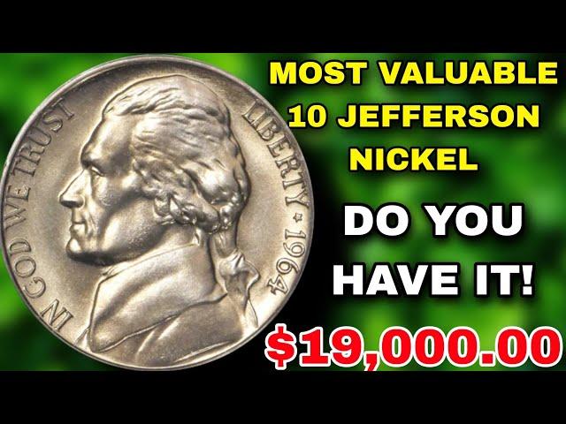 MOST VALUABLE TOP 10 JEFFERSON NICKEL USA OLD COINS THIS POCKET CHANGE COIN $19,000.00