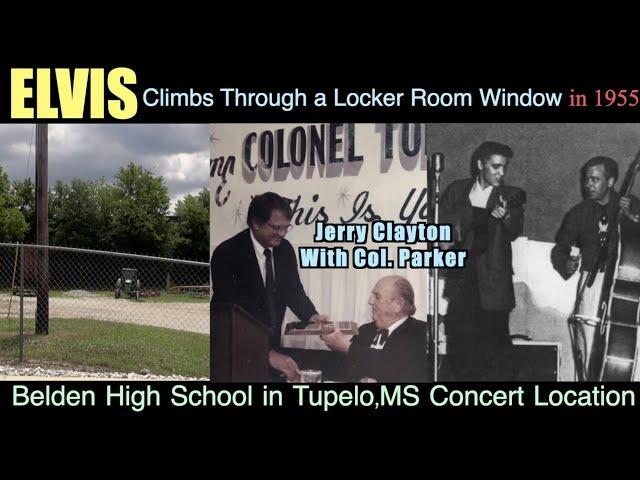 I helped Elvis Sneak Into a Gymnasium Plus Concert Location (1955)