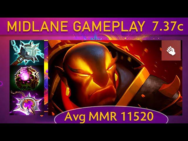 ⭐ 7.37c MTD Ember Spirit |K+A-D - 37 KP - 87%| Mid Gameplay - Dota 2 Top MMR