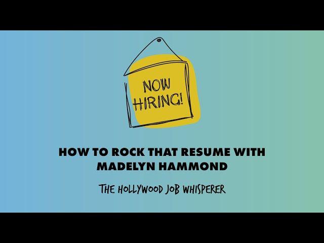 Hollywood Job Whisperer: 30 Min Convo w/ Angelo D'Agostino (Human Resources & Recruiting Exec.)