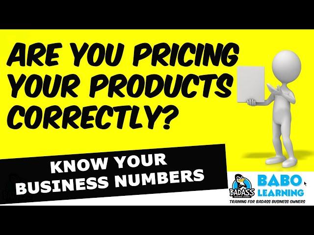 How to Price Your Products Correctly