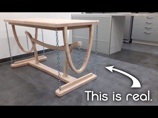 The Impossible Floating Table !! (Tensegrity Dinner Table)