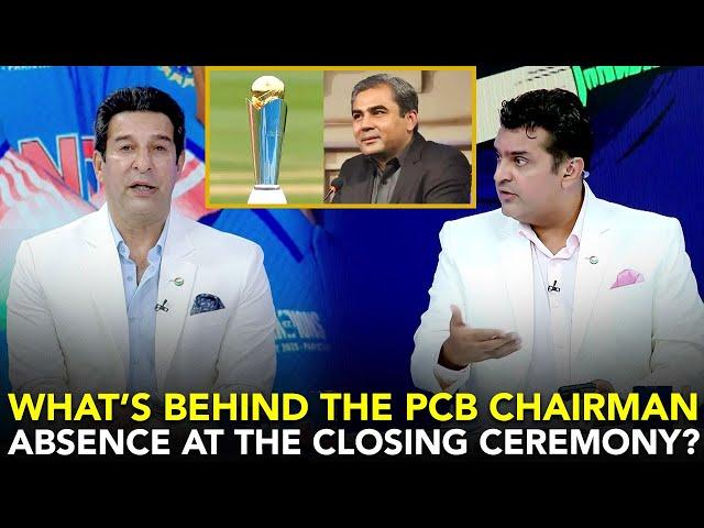 Reason Behind the PCB Chairman Absence | #INDvNZ | #ChampionsTrophy | ZA1K