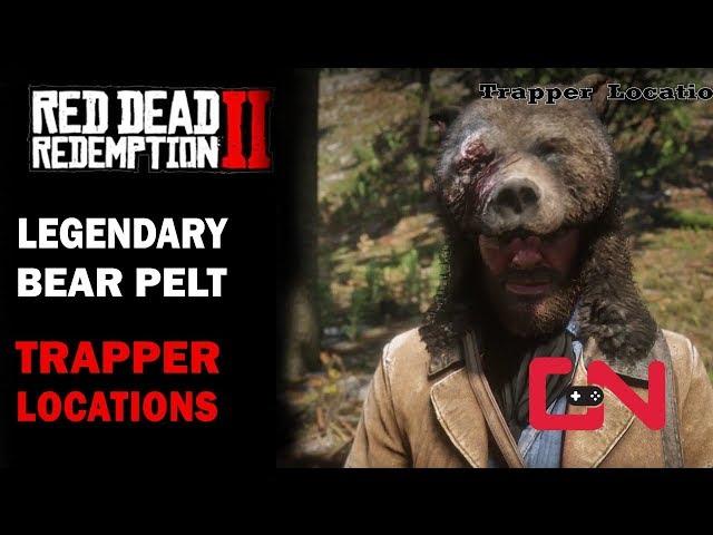 Red Dead Redemption 2 - Legendary Bear Pelt & Trapper Locations