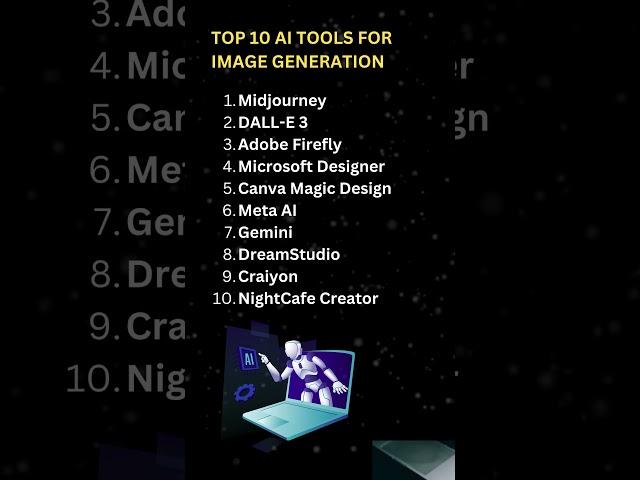 Top 10 AI for Image Generation 2024