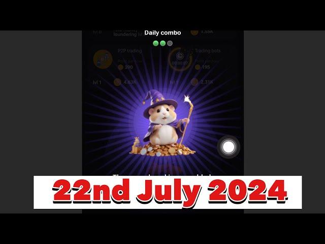 How To UNLOCK 22nd July Hamster Daily Combo Cards Today  and CLAIM your 5MILLION HAMSTER COIN