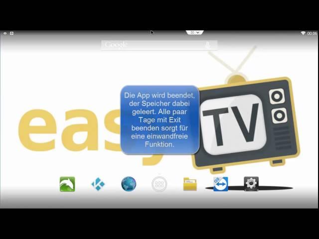 easyTV Wie behebt man Dolphin Crash oder Memory Probleme bei der Android Box