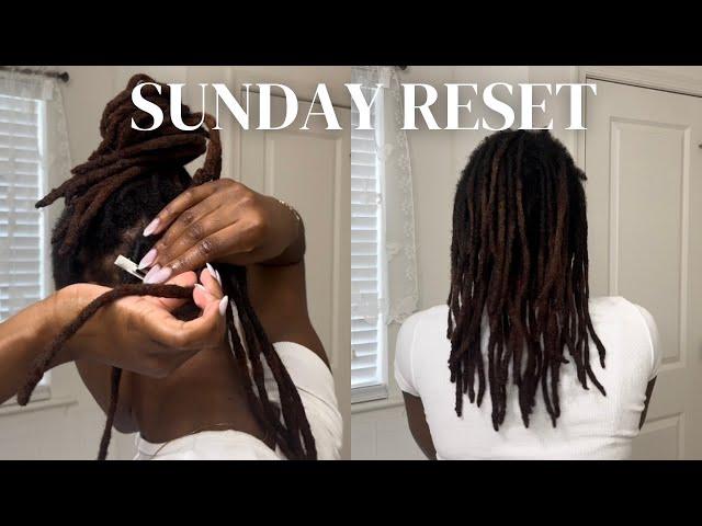 Maintaining my Locs for The Work Week | Two Strand Twist Starter Loc Journey| Length Check